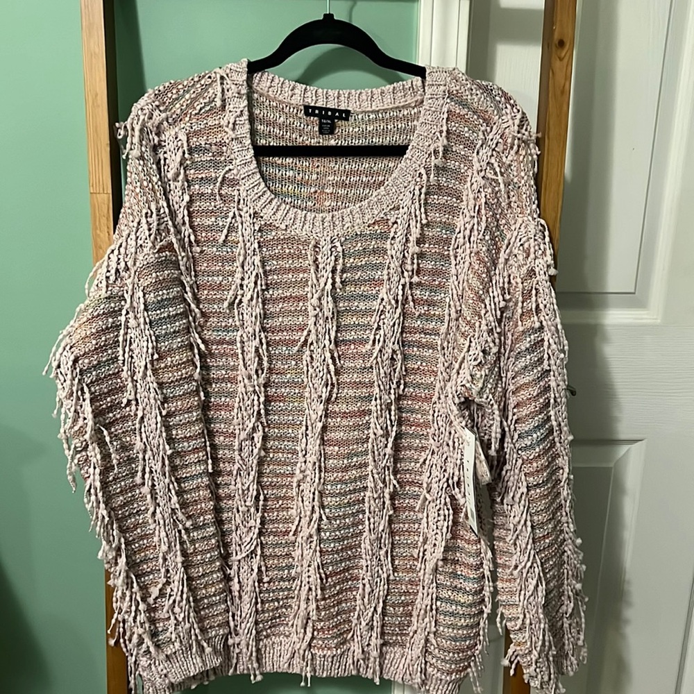 Tassel-Lined TRIBAL Sweater